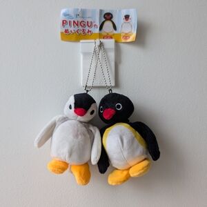 Pingu Pinga A Pair Of Pingu Penguin Plush Doll/ Keychains